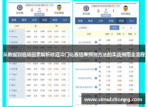 从数据到临场因素解析欧冠冷门比赛结果预测方法的实战指南全流程